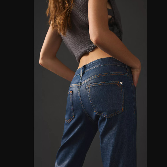 Anthropologie Pilcro Coated Demilune Jeans - New 28 Waist - Picture 6 of 8